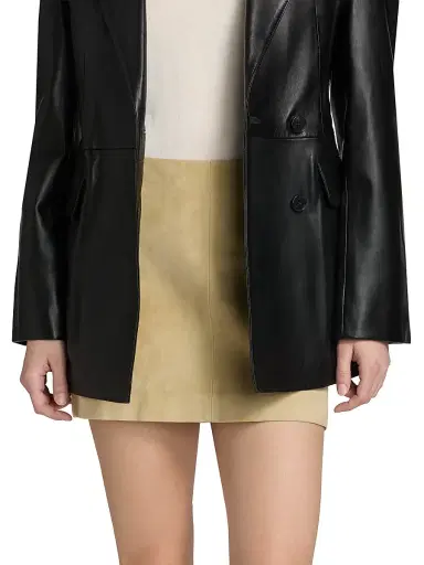Arma Women's Melody Suede Miniskirt - Gravel | Thumbnail 3 Arma Women's Melody Suede Miniskirt - Gravel | Thumbnail 3