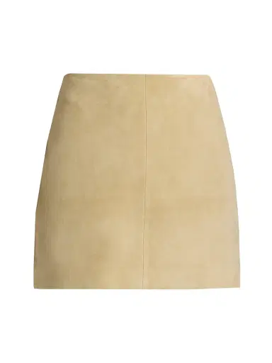 Arma Women's Melody Suede Miniskirt - Gravel | Thumbnail 1 Arma Women's Melody Suede Miniskirt - Gravel | Thumbnail 1