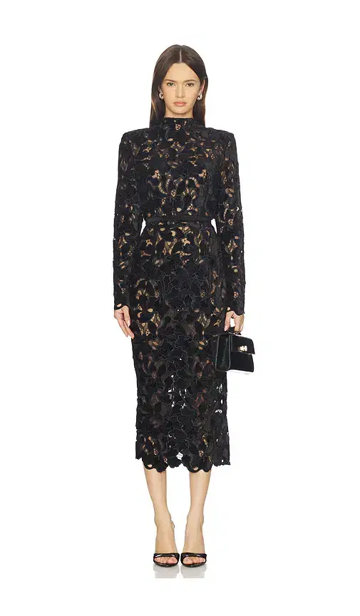 Nadine Merabi Diane Black Dress