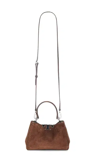 Tory Burch Eleanor Suede Mini Satchel | Thumbnail 1 Tory Burch Eleanor Suede Mini Satchel | Thumbnail 1