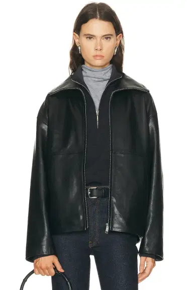 EAVES Jorunn Leather Jacket | Thumbnail 3 EAVES Jorunn Leather Jacket | Thumbnail 3