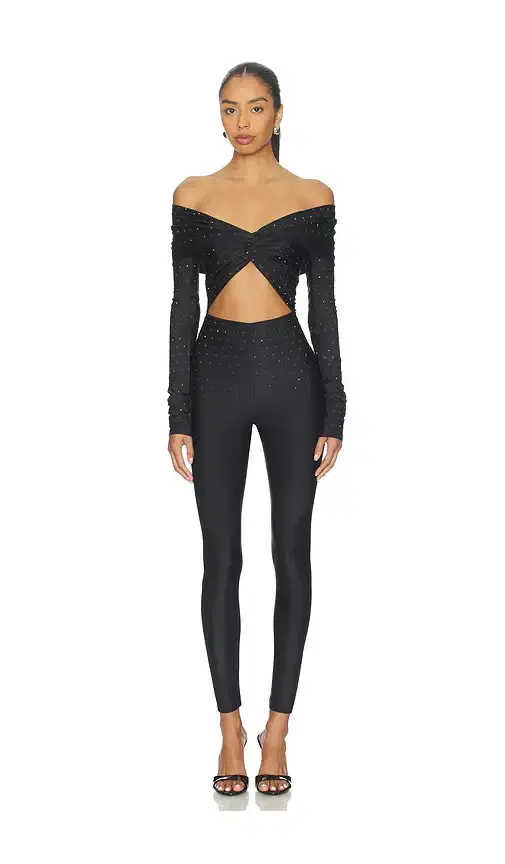 Kendall Crystal Off Shoulder Jumpsuit