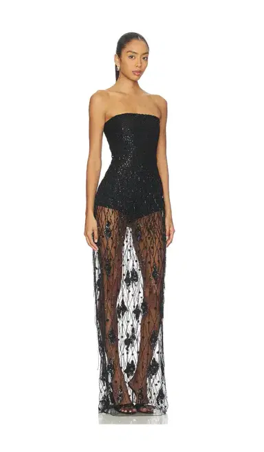 AFEW Rahul Mishra Sequined Corset Maxi Dress | Thumbnail 2 AFEW Rahul Mishra Sequined Corset Maxi Dress | Thumbnail 2