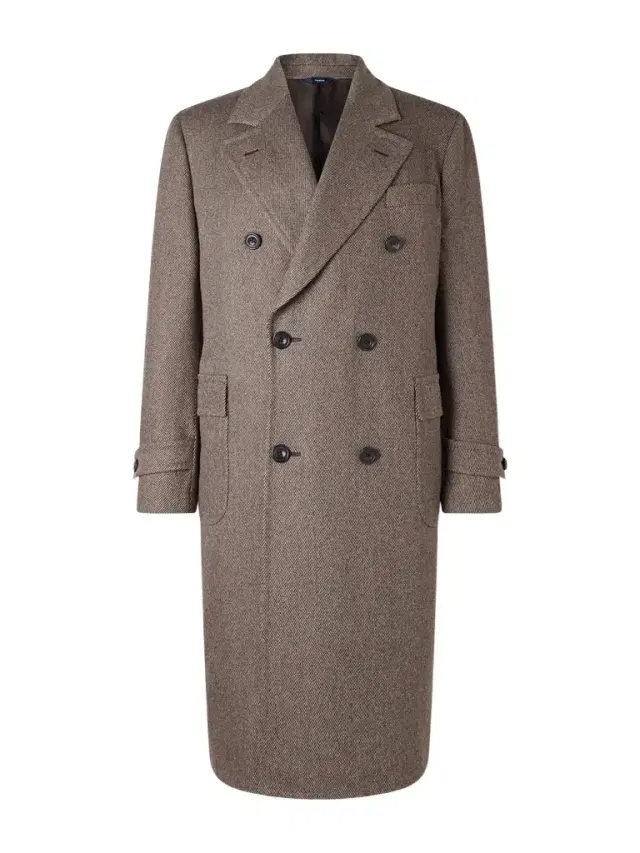 Double-Breasted Wool-Twill Overcoat - Men