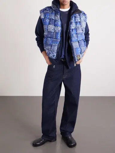 KAPITAL Quilted Patchwork Bandana-Print Shell Gilet - Men | Thumbnail 2 KAPITAL Quilted Patchwork Bandana-Print Shell Gilet - Men | Thumbnail 2