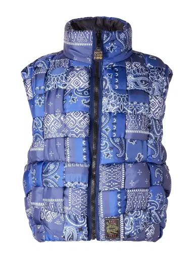 KAPITAL Quilted Patchwork Bandana-Print Shell Gilet - Men | Thumbnail 1 KAPITAL Quilted Patchwork Bandana-Print Shell Gilet - Men | Thumbnail 1