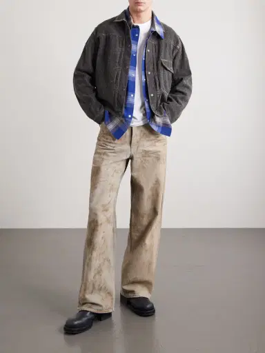 KAPITAL Cropped Cotton-Blend Twill Jacket - Men | Thumbnail 2