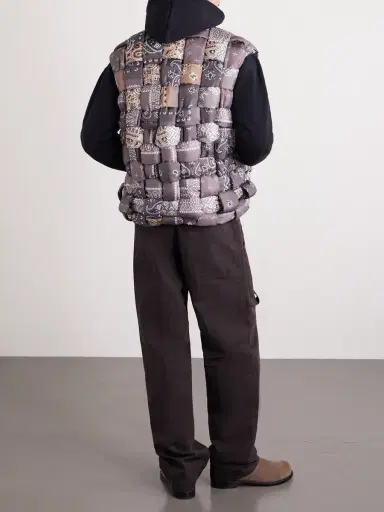 KAPITAL Quilted Patchwork Bandana-Print Shell Gilet - Men | Thumbnail 3 KAPITAL Quilted Patchwork Bandana-Print Shell Gilet - Men | Thumbnail 3