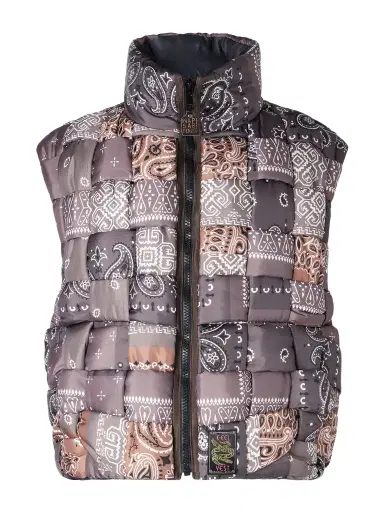 KAPITAL Quilted Patchwork Bandana-Print Shell Gilet - Men | Thumbnail 1 KAPITAL Quilted Patchwork Bandana-Print Shell Gilet - Men | Thumbnail 1