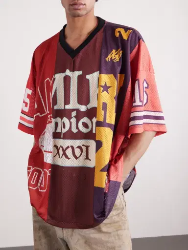 AMIRI Oversized Printed Mesh T-Shirt - Men | Thumbnail 3