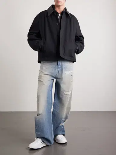 AMIRI Straight-Leg Distressed Studded Jeans - Men | Thumbnail 2 AMIRI Straight-Leg Distressed Studded Jeans - Men | Thumbnail 2
