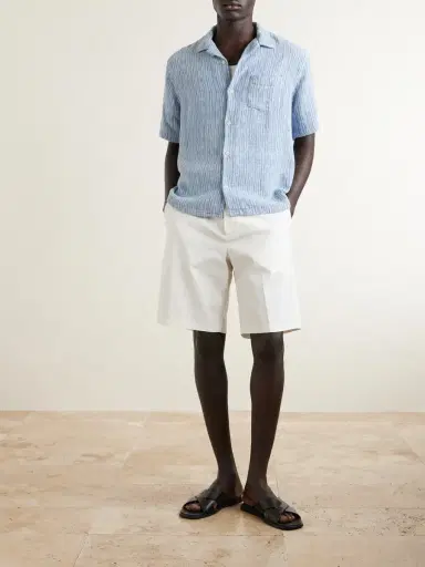 Orlebar Brown Laurent Straight-Leg Stretch-Cotton Shorts - Men | Thumbnail 2 Orlebar Brown Laurent Straight-Leg Stretch-Cotton Shorts - Men | Thumbnail 2