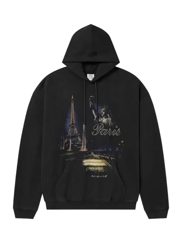 Vetements Paris Tourist Printed Cotton-Blend Jersey Hoodie - Men
