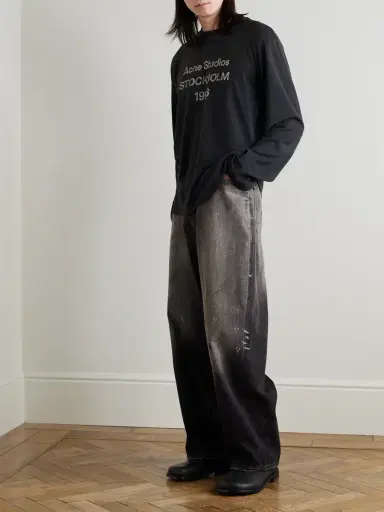 Acne Studios 2023 Paint-Splattered Distressed Wide-Leg Jeans - Men | Thumbnail 2 Acne Studios 2023 Paint-Splattered Distressed Wide-Leg Jeans - Men | Thumbnail 2