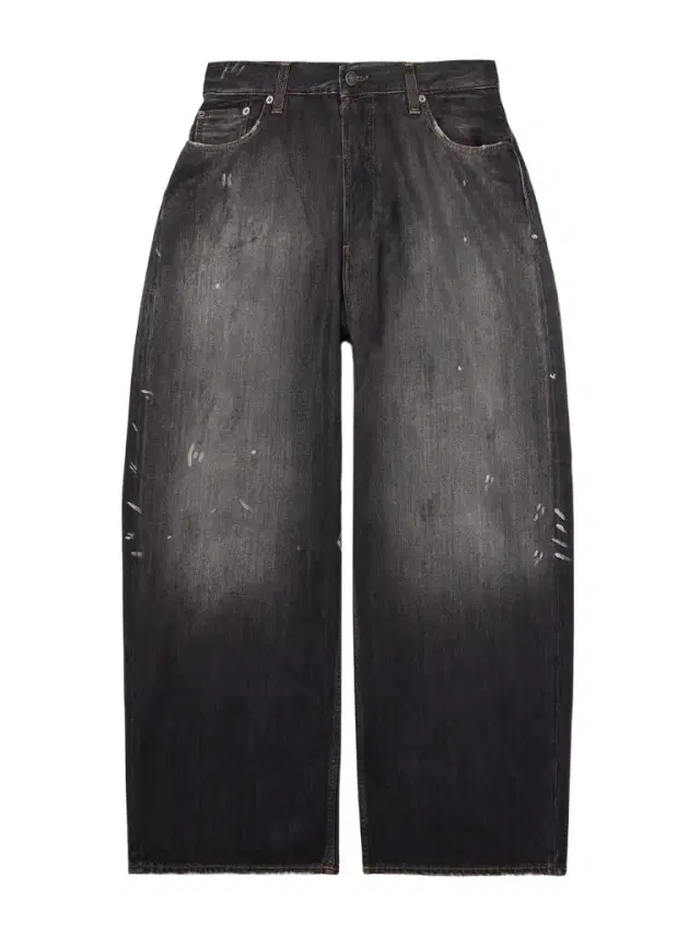 2023 Paint-Splattered Distressed Wide-Leg Jeans - Men
