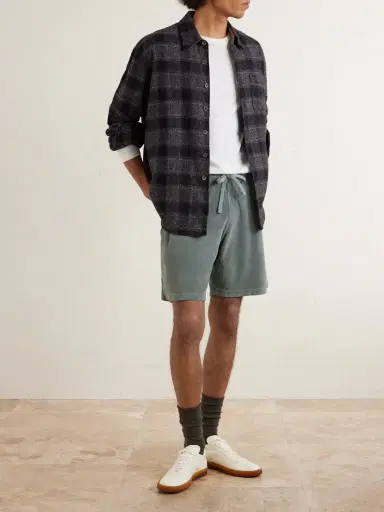 Hartford Straight-Leg Cotton-Terry Drawstring Shorts - Men | Thumbnail 2