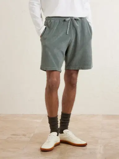 Hartford Straight-Leg Cotton-Terry Drawstring Shorts - Men | Thumbnail 3