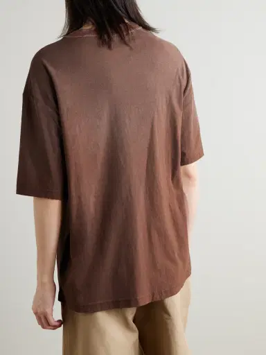 Acne Studios Exford U Oversized Logo-Print Distressed Cotton-Jersey T-Shirt - Men | Thumbnail 3
