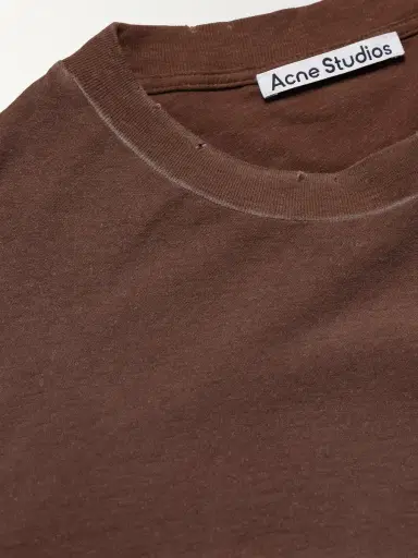 Acne Studios Exford U Oversized Logo-Print Distressed Cotton-Jersey T-Shirt - Men | Thumbnail 5