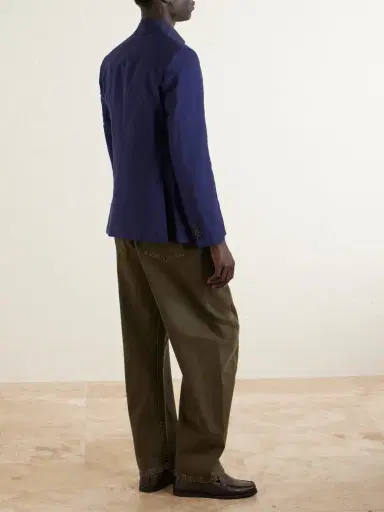 Paul Smith Double-Breasted Wool and Linen-Blend Blazer - Men | Thumbnail 4 Paul Smith Double-Breasted Wool and Linen-Blend Blazer - Men | Thumbnail 4