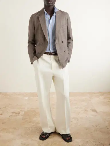 OFFICINE GÉNÉRALE Giacomo Striped Cotton-Poplin Shirt - Men | Thumbnail 2 OFFICINE GÉNÉRALE Giacomo Striped Cotton-Poplin Shirt - Men | Thumbnail 2