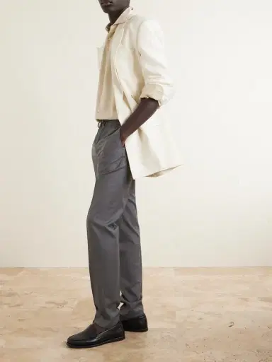 Slowear Slim-Leg Virgin Wool Drawstring Trousers - Men | Thumbnail 2 Slowear Slim-Leg Virgin Wool Drawstring Trousers - Men | Thumbnail 2