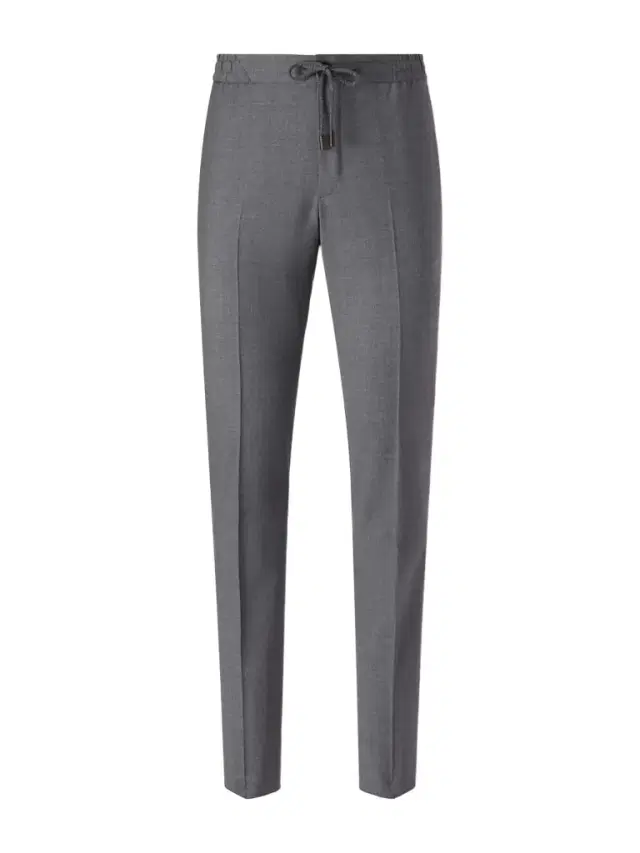 Slim-Leg Virgin Wool Drawstring Trousers - Men