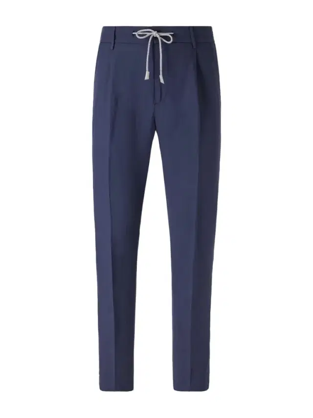 Straight-Leg Lyocell and Linen-Blend Drawstring Trousers - Men