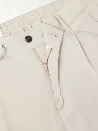 ELEVENTY Straight-Leg Lyocell and Linen-Blend Drawstring Trousers - Men | Thumbnail 5