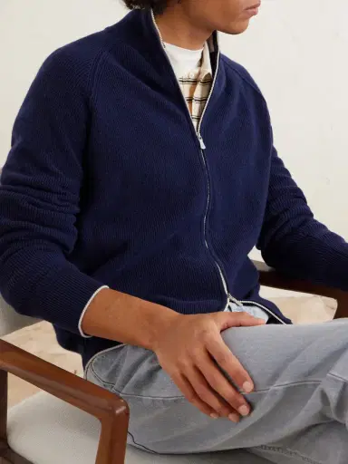 ELEVENTY Cashmere Zip-Up Sweater - Men | Thumbnail 5