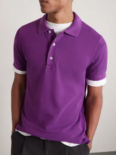 Tom Ford Slim-Fit Lyocell and Cotton-Blend Piqué Polo Shirt - Men | Thumbnail 3 Tom Ford Slim-Fit Lyocell and Cotton-Blend Piqué Polo Shirt - Men | Thumbnail 3