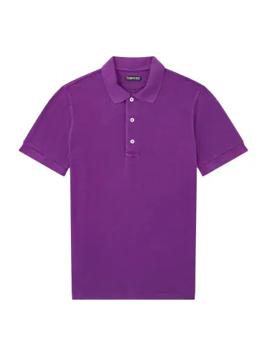 Tom Ford Slim-Fit Lyocell and Cotton-Blend Piqué Polo Shirt - Men | Thumbnail 1 Tom Ford Slim-Fit Lyocell and Cotton-Blend Piqué Polo Shirt - Men | Thumbnail 1