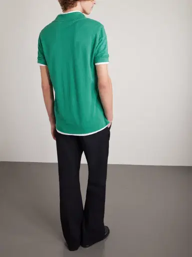 Tom Ford Slim-Fit Lyocell and Cotton-Blend Piqué Polo Shirt - Men | Thumbnail 4 Tom Ford Slim-Fit Lyocell and Cotton-Blend Piqué Polo Shirt - Men | Thumbnail 4