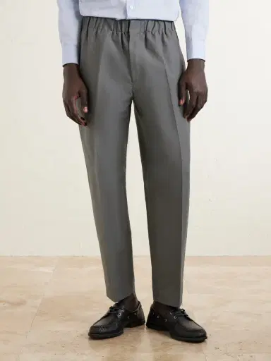 Jil Sander Tapered-Leg Cotton Trousers - Men | Thumbnail 3 Jil Sander Tapered-Leg Cotton Trousers - Men | Thumbnail 3