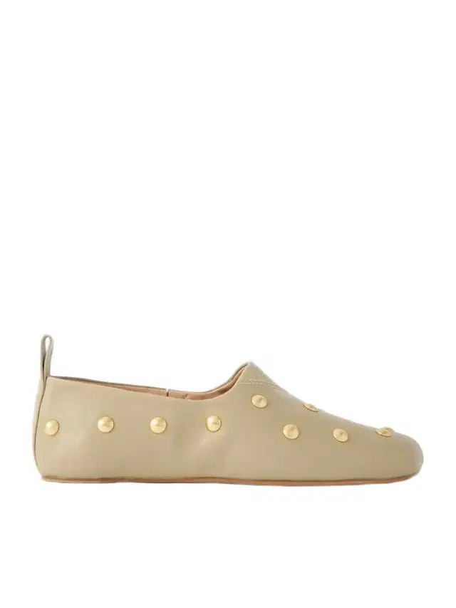 Rita Embellished Leather Ballet Flats