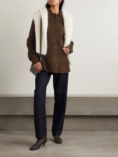 TOTEME Suede Jacket | Thumbnail 2 TOTEME Suede Jacket | Thumbnail 2