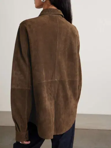 TOTEME Suede Jacket | Thumbnail 4 TOTEME Suede Jacket | Thumbnail 4