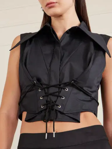 Tolu Coker Cotton-sateen Corset Top | Thumbnail 4