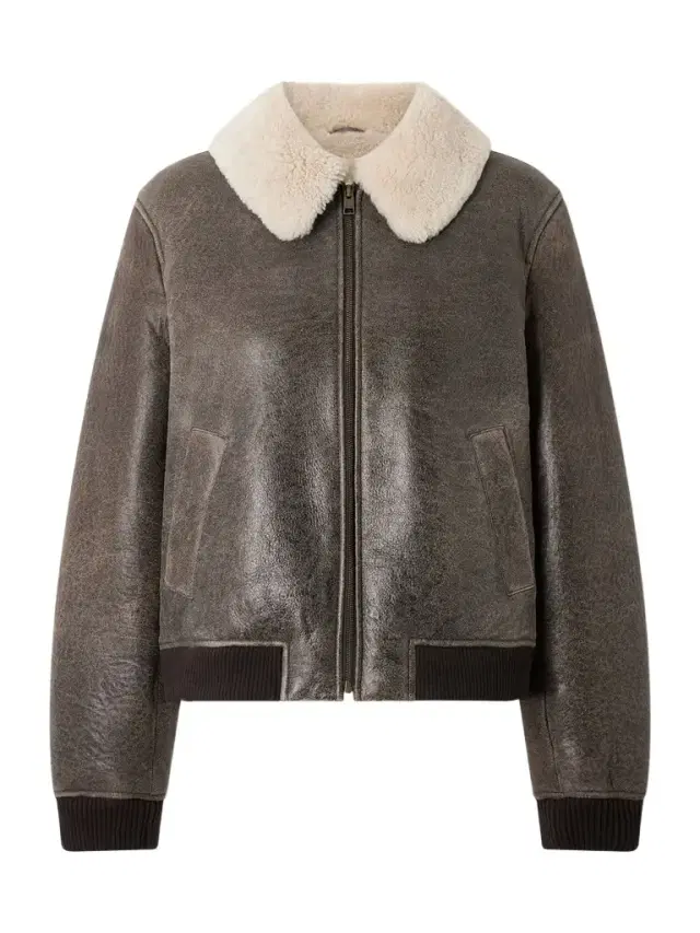 The Shrunken Cropped Shearling Jacket