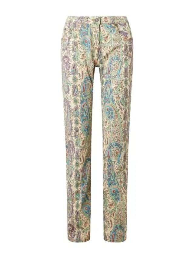 Paisley-print Straight-leg Jeans