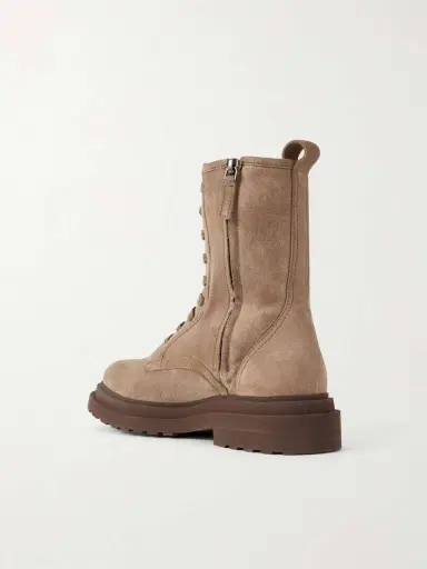 Brunello Cucinelli Suede Lace-up Boots | Thumbnail 3 Brunello Cucinelli Suede Lace-up Boots | Thumbnail 3