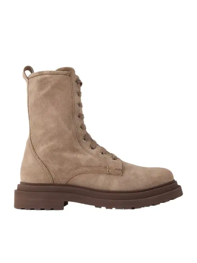 Suede Lace-up Boots