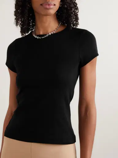 FLORE FLORE Car Baby Tee Ribbed Organic Cotton-jersey T-shirt | Thumbnail 3 FLORE FLORE Car Baby Tee Ribbed Organic Cotton-jersey T-shirt | Thumbnail 3