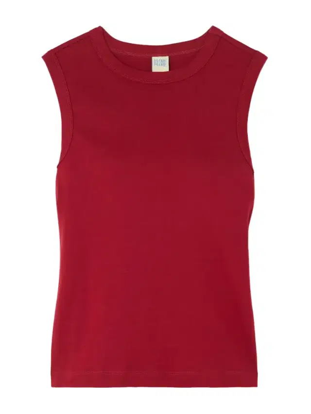 Esmé Ribbed Organic Cotton-jersey Tank
