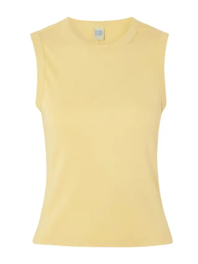 Esmé Ribbed Organic Cotton-jersey Tank