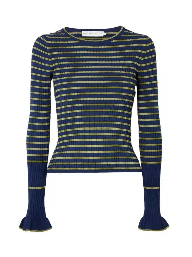 Proenza Schouler White Label Yasmine Striped Ribbed-knit Sweater | Thumbnail 1