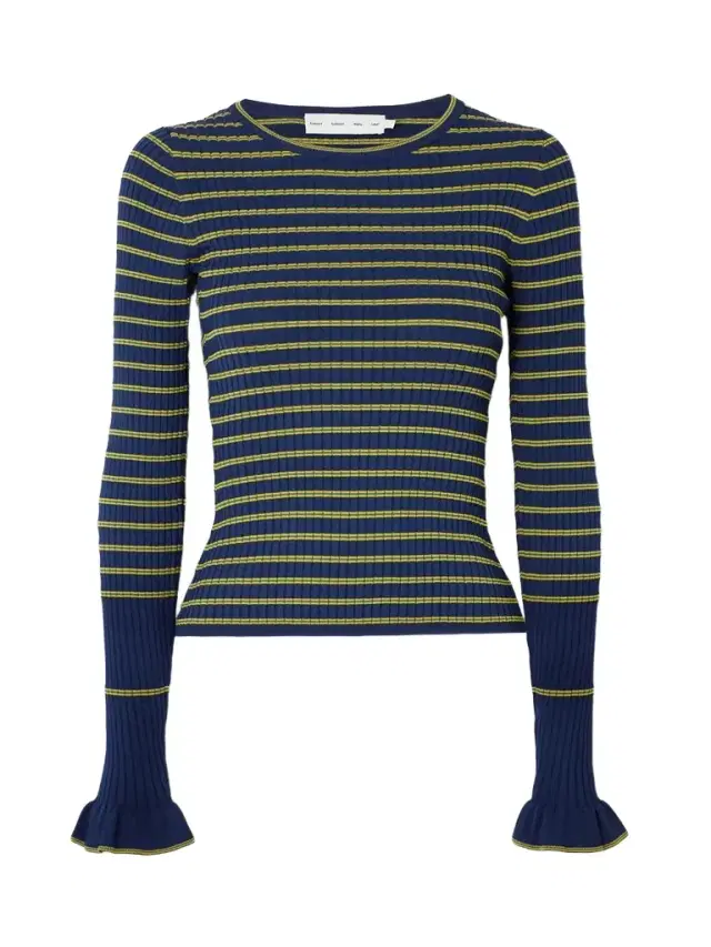 Yasmine Striped Ribbed-knit Sweater