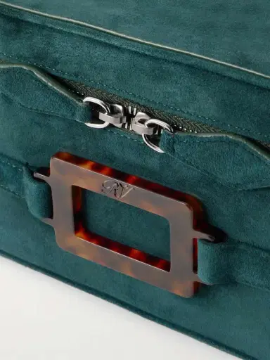 Roger Vivier Belle Vivier Vanity Mini Buckled Suede Clutch | Thumbnail 5