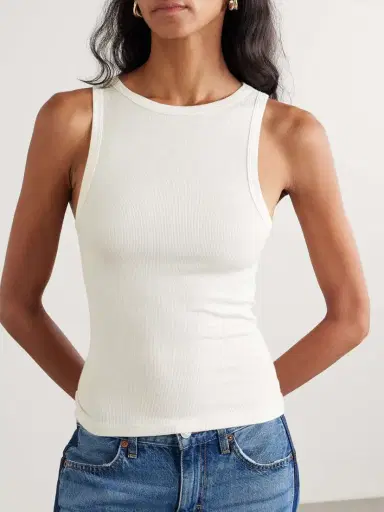 RE/DONE + Hanes Ribbed Stretch-modal Tank | Thumbnail 3 RE/DONE + Hanes Ribbed Stretch-modal Tank | Thumbnail 3
