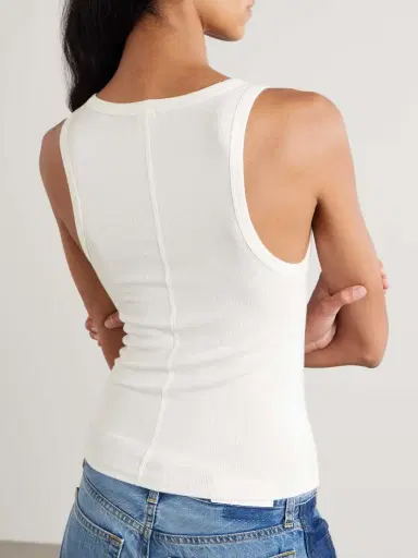 RE/DONE + Hanes Ribbed Stretch-modal Tank | Thumbnail 4 RE/DONE + Hanes Ribbed Stretch-modal Tank | Thumbnail 4